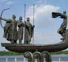 Spomenici u Kijevu. Kiy, Shchets, Horyv - osnivačka braća grada