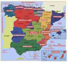 Upravna podjela Španjolske: regije i njihove značajke