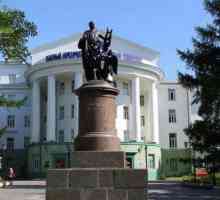 Arkhangelsk: spomenik Lomonosovu. opis