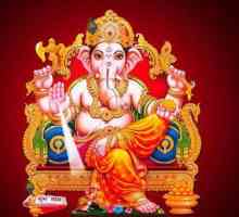 Bog Ganesha (slon). U hinduizmu, bog mudrosti i prosperiteta