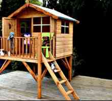 Drvena kuća za dijete s vlastitim rukama: nacrti, fotografije