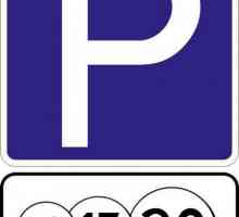 Cestovni znak za parkiranje cestarina u prometnim pravilima