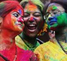 Festival boja u Indiji je odmor Holi. Povijest porijekla odmora