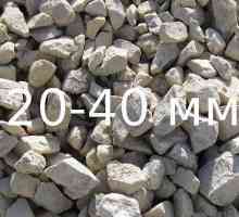 Frakcija 20-40 - granitni šljunak: njegova težina, gustoća i druge osobine