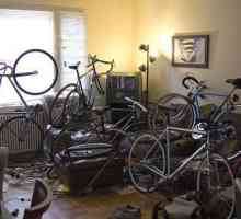Pohrana bicikala u apartmanu. Zidni i stropni nosač za montažu bicikla