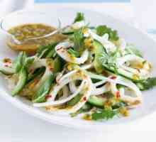 Kako kuhati lignje za salatu? Salata s lignjem