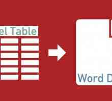 Kako premjestiti tablicu programa Excel u Word 2003, 2007, 2010