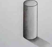 Kako crtati cilindar u olovku sa sjenom u fazi? Korak-po-korak upute i preporuke