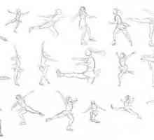 Kako crtati lik klizača u pokretu
