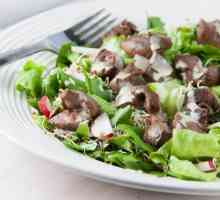 Kako kuhati salatu jetre: recept s mrkvom i lukom