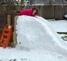 Kako napraviti slajd snijega za djecu