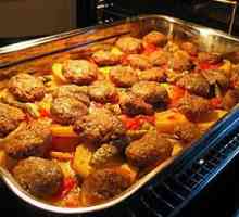 Krumpir s mesnim okruglicama u pećnici: nekoliko opcija za vruće jelo