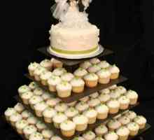 Prekrasna i elegantna svadbena torta s kapljicom
