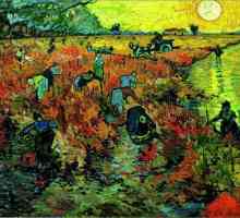 `Red vinogradi u Arlesu `Van Gogha - opis, povijest stvaranja i sudbina slikarstva