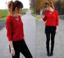 Crveni pulover: kako odabrati, s kombinacijom