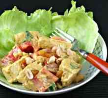Piletina salata s grožđicama i povrćem: recept s fotografijom
