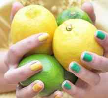 Limun manikura: Ideje dizajna