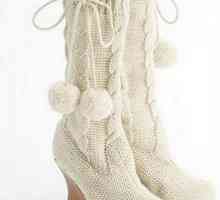 Modni pleteni čizme - cipele za stilske dame