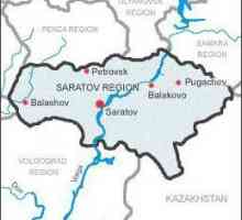 Stanovništvo i područje Saratovske regije. Distrikta i gradova