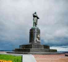 Nizhny Novgorod: spomenik Chkalovu - veliki test pilot
