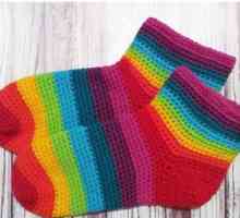 Sock crochet: shema, fotografija, mogućnosti ukrašavanja