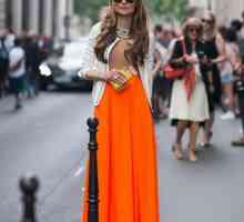 Narančasta suknja: ideje spektakularnih slika