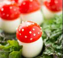 Izvorni snack za svečani stol - gljive jaja i rajčice