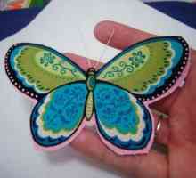 Izvorni ukras - leptir iz tkanine s vlastitim rukama
