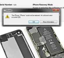 Pogreška 29 pri vraćanju iPhone 4S: kako popraviti