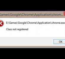Pogreška Google klase "Klasa nije registrirana": najjednostavnija metoda popravljanja