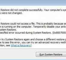 Pogreška kod kod 0x80070005 (Windows 7). Kako to popraviti?