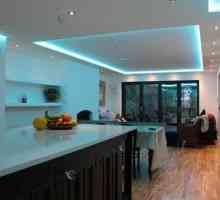 Podnožje strop za LED trak: vrste, izbor, instalacija