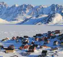 Područje Grenlanda, klima, stanovništvo, gradovi, zastava