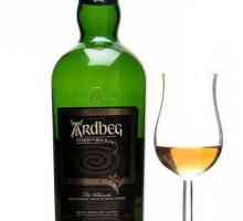 Popularni Scotch whiskey `Ardbeg`: opis, sastav, recenzije, cijena
