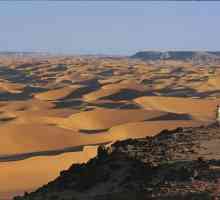 Duljina pustinje Sahare od sjevera prema jugu, od juga do sjevera