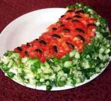 Salad `Watermelon`. Kako pripremiti salatu u obliku lubenice