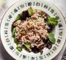 Riža salata i konzervirana riba: korak po korak recept s fotografijom