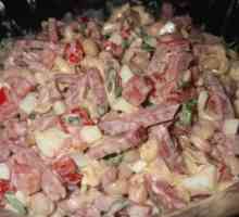 Salad `Objorka`: recept s Kirieshkijem. Korak po korak s fotografijom