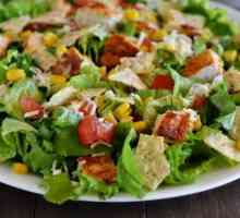 Salad `the Objurk` s piletinom: recept s fotografijom