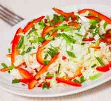 Salata s bugarskim paprom: recepti s fotografijom
