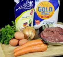Salata s jetrenom jetrom i slani krastavci: recept s fotografijom