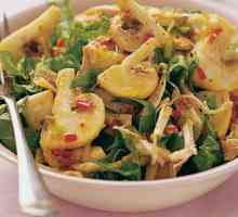 Salata s gljivama i dimljenim kokošima: recepte i preporuke