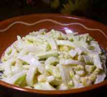 Salata s lignjem i kukuruzom: recept s fotografijom