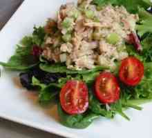 Salata od konzervirane tune i krastavaca. Jednostavni recepti