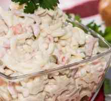 Salata s crvenom ribom i rakovima: recepti s fotografijama