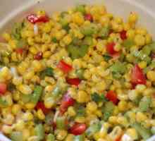 Salata s kukuruznim konzerviranim - mršav, ali različit i ukusan