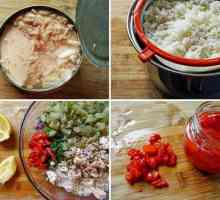Salata s rižom i konzerviranom hranom: neobične recepte