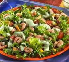 Salate od crvene ribe i škampi: recepte, sastojci