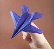 Самолет из бумаги: схема оригами