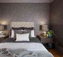 Siva spavaća soba: dizajn interijera i fotografija